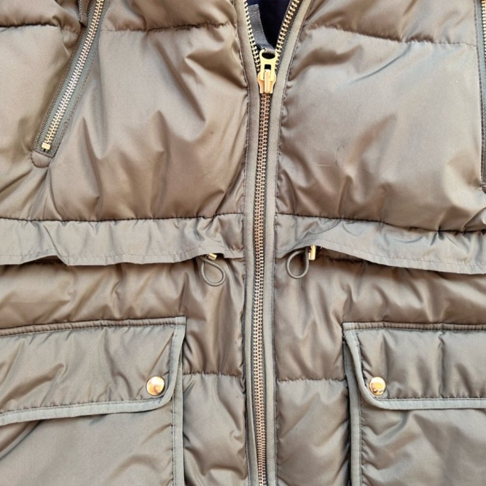 J. Crew Olive Puffer Jacket - Picture 6 of 9